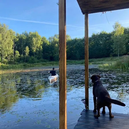Heather Hut, Off-grid On A Pond+2 Ha Darzkowo